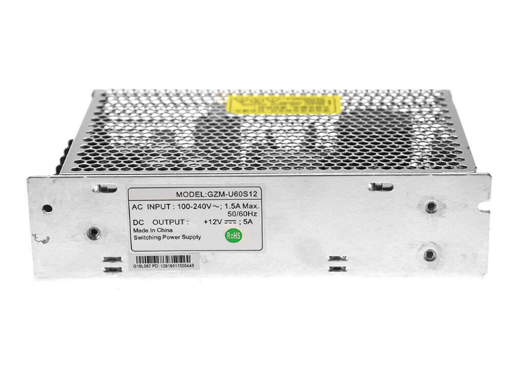 Curated visual reference: Replacing Power Supply Motherboard Reference: Gzm U60S12 Ac100 240V Dc12V 5A 60W Monitor Switching Power
