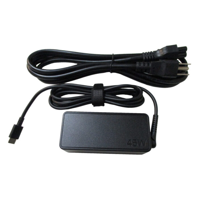 45W USB-C Laptop Replacement Ac Adapter Charger w/ Power Cord