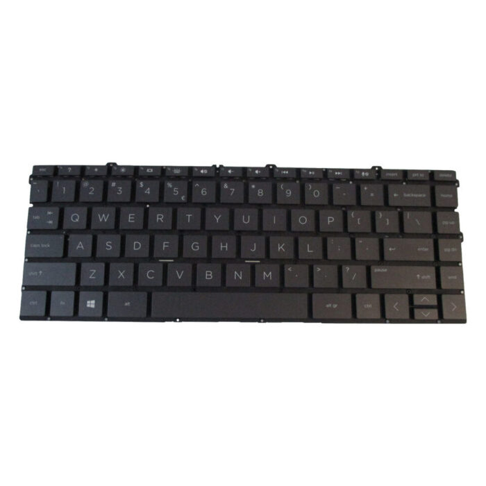 Black Non-Backlit Keyboard For HP Spectre 13-AW Laptops