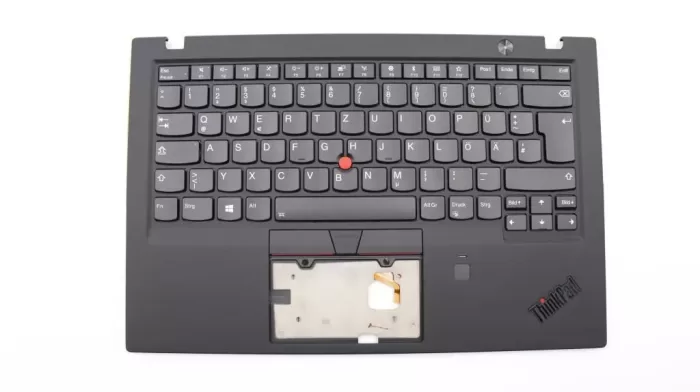 01YR542 Lenovo ThinkPad X1 Carbon 6th Gen 6 Palmrest Keyboard Bezel German Black 01YR542